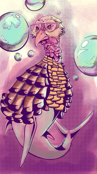 Larry David As Turkey and Tuna