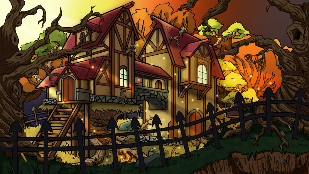 Golden Hour Forest Manor