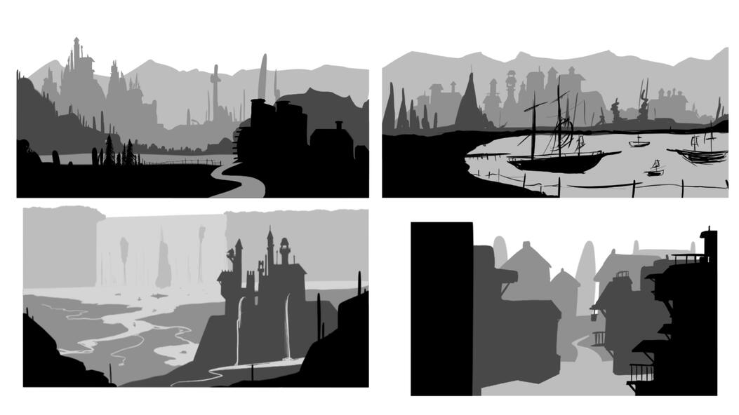 Heroic Land Silhouettes